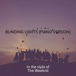 Karaokekappaleen Blinding Lights (Piano version) - The Weeknd kansikuva