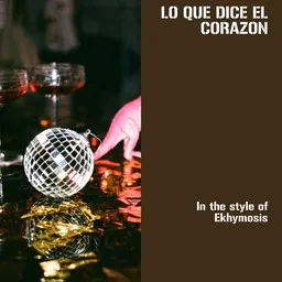 Karaokekappaleen Lo Que Dice El Corazon - Ekhymosis kansikuva