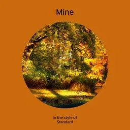 Cover art for Mine - Standard karaoke version