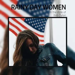 Cover art for Rainy Day Women - Bob Dylan karaoke version