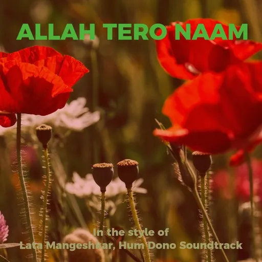 Karaoke Allah Tero Naam esittäjältä Hum Dono Soundtrack, Lata Mangeshkar — laula mukana sanoituksilla Singassa