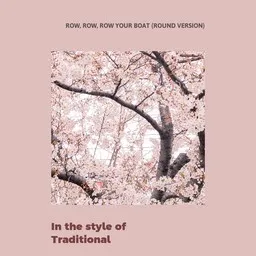 Omslagsbild för Row, Row, Row Your Boat (Round Version) - Traditional karaokeversion