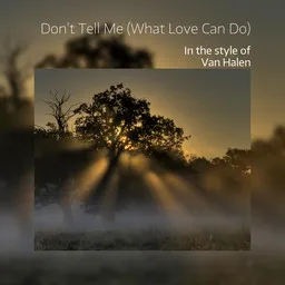 Titelbild für Don't Tell Me (What Love Can Do) - Van Halen Karaoke-Version