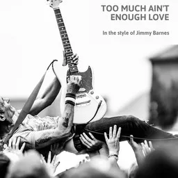 Cover art for Too Much Ain't Enough Love - Jimmy Barnes karaoke version