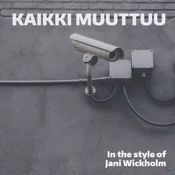 Karaokekappaleen Kaikki muuttuu - Jani Wickholm kansikuva