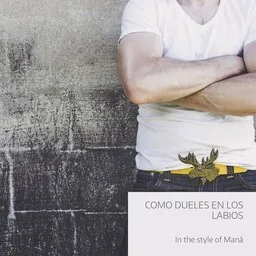 Cover art for Como Dueles En Los Labios - Maná karaoke version