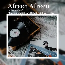 Omslagsbild för Afreen Afreen - Momina Mustehsan,Rahat Fateh Ali Khan karaokeversion