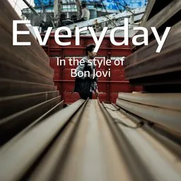Cover art for Everyday - Bon Jovi karaoke version
