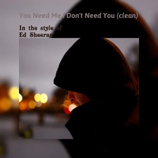 Karaoke You Need Me I Don't Need You (clean) by Ed Sheeran — sing along with lyrics on Singa
