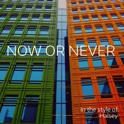 Cover art for Now Or Never - Halsey karaoke version