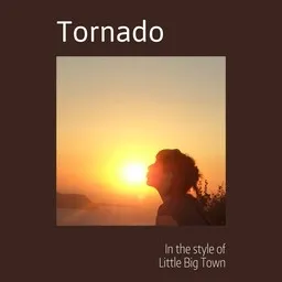 Cover art for Tornado - Little Big Town karaoke version