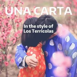 Cover art for Una Carta - Los Terricolas karaoke version