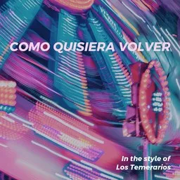 Cover art for Como Quisiera Volver - Los Temerarios karaoke version