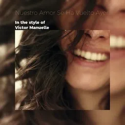 Cover art for Nuestro Amor Se Ha Vuelto Ayer - Víctor Manuelle karaoke version