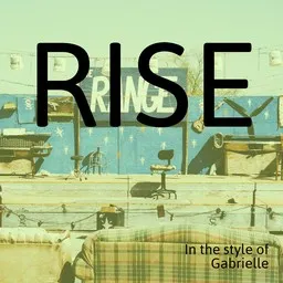 Cover art for Rise - Gabrielle karaoke version