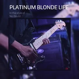 Cover art for Platinum Blonde Life - No Doubt karaoke version