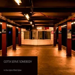 Cover art for Gotta Serve Somebody - Bob Dylan karaoke version