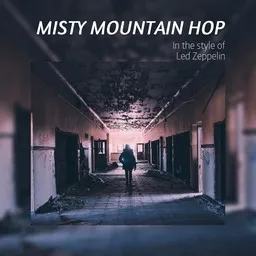 Cover art for Misty Mountain Hop - Led Zeppelin karaoke version