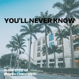 Omslagsbild för You'll Never Know - Kristin Chenoweth karaokeversion