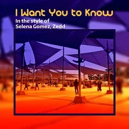 Karaokekappaleen I Want You to Know - Selena Gomez,Zedd kansikuva