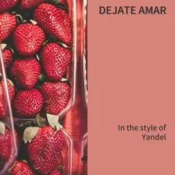 Cover art for Dejate Amar - Yandel karaoke version