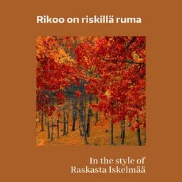 Cover art for Rikoo on riskillä ruma - Raskasta Iskelmää karaoke version