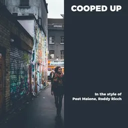Titelbild für Cooped Up - Post Malone,Roddy Ricch Karaoke-Version