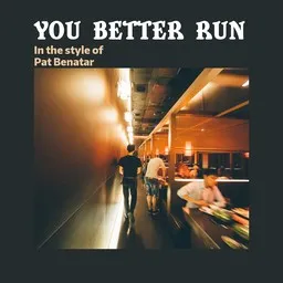 Omslagsbild för You Better Run - Pat Benatar karaokeversion