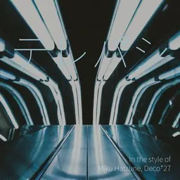 Karaokekappaleen テレパシ - Deco*27,Miku Hatsune kansikuva