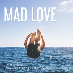 Cover art for Mad Love - Becky G,David Guetta,Sean Paul karaoke version