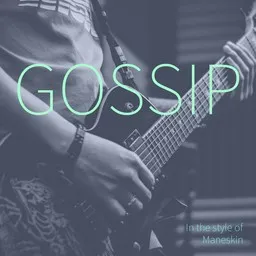 Cover art for Gossip - Måneskin karaoke version