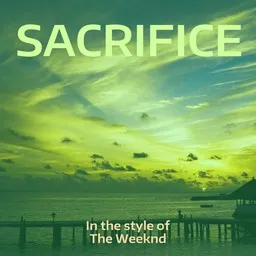Karaokekappaleen Sacrifice - The Weeknd kansikuva