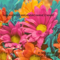 Cover art for Malandro É Malandro Mané É Mané - Diogo Nogueira karaoke version