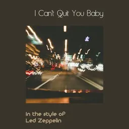 Cover art for I Can't Quit You Baby - Led Zeppelin karaoke version