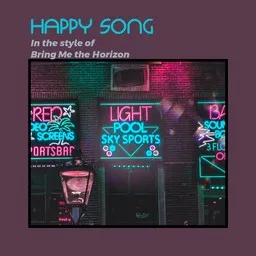 Omslagsbild för Happy Song - Bring Me the Horizon karaokeversion