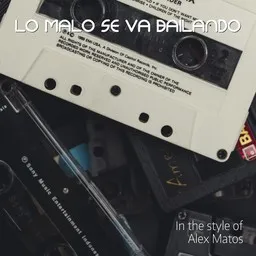 Titelbild für Lo Malo Se Va Bailando - Alex Matos Karaoke-Version