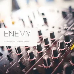Omslagsbild för Enemy - Imagine Dragons,JID karaokeversion