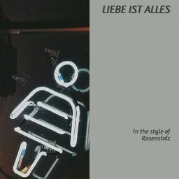 Omslagsbild för Liebe Ist Alles - Rosenstolz karaokeversion