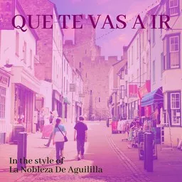 Titelbild für Que Te Vas A Ir - La Nobleza De Aguililla Karaoke-Version
