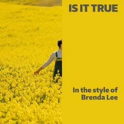 Cover art for Is It True - Brenda Lee karaoke version