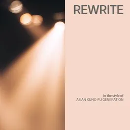 Cover art for Rewrite - ASIAN KUNG-FU GENERATION karaoke version