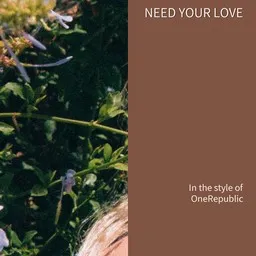 Cover art for Need Your Love - OneRepublic karaoke version