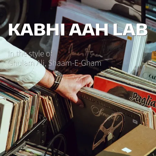 Karaoke Kabhi Aah Lab by Ghulam Ali, Shaam-E-Gham — sing along with lyrics on Singa