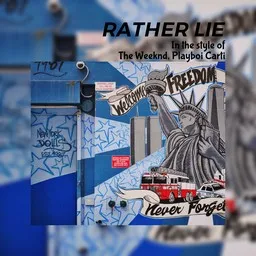 Karaokekappaleen RATHER LIE - Playboi Carti,The Weeknd kansikuva
