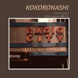 Cover art for Kokoronashi - GUMI,papiyon (蝶々P) karaoke version