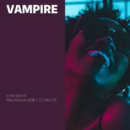 Cover art for Vampire - Deco*27,Miku Hatsune (初音ミク) karaoke version