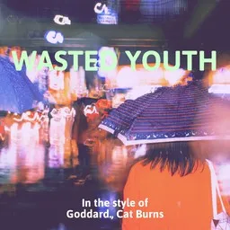 Karaokekappaleen Wasted Youth - Cat Burns,Goddard. kansikuva