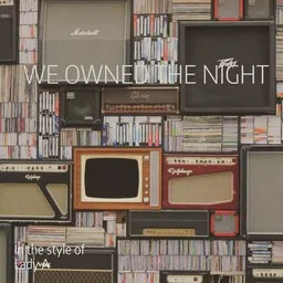 Karaokekappaleen We Owned The Night - Lady A kansikuva
