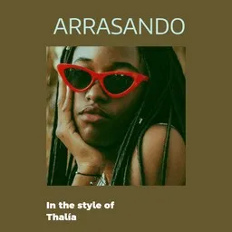 Cover art for Arrasando - Thalía karaoke version