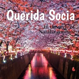 Cover art for Querida Socia - Natalia Jiménez karaoke version